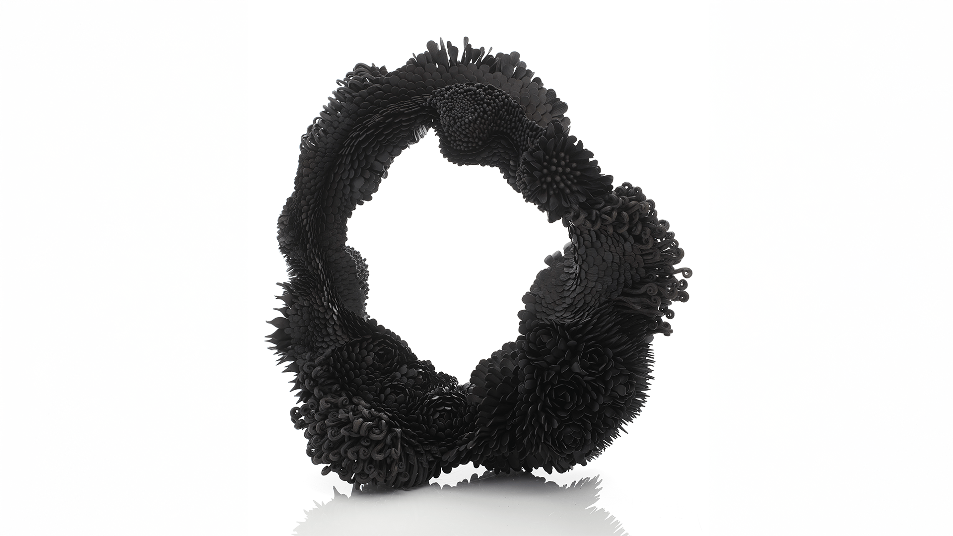Junko Mori ring sculpture made up of individual hand forged components